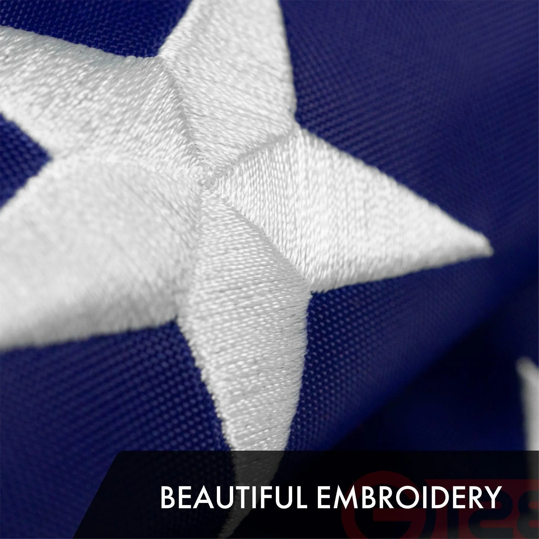 G128 Combo Pack: American USA Flag 3x5 Ft & Bennington 76 Flag 3x5 Ft | Both ToughWeave Series Embroidered 300D Polyester, Embroidered Design, Indoor/Outdoor, Brass Grommets G128