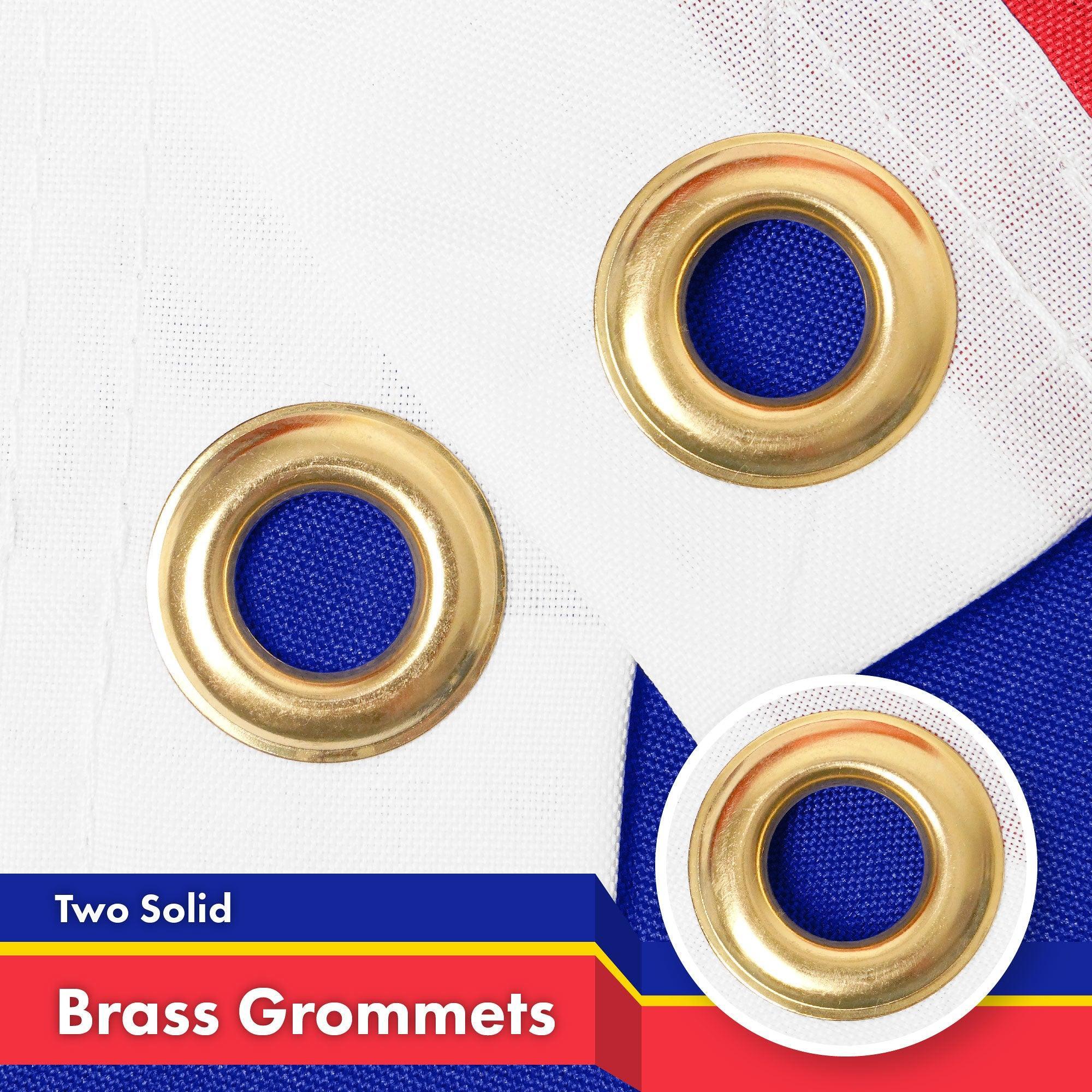 G128 Combo Pack: American USA Flag 3x5 Ft & Russia Russian Ensign Flag 3x5 Ft | Both LiteWeave Pro Series Printed 150D Polyester, Brass Grommets - GreatEagleInc