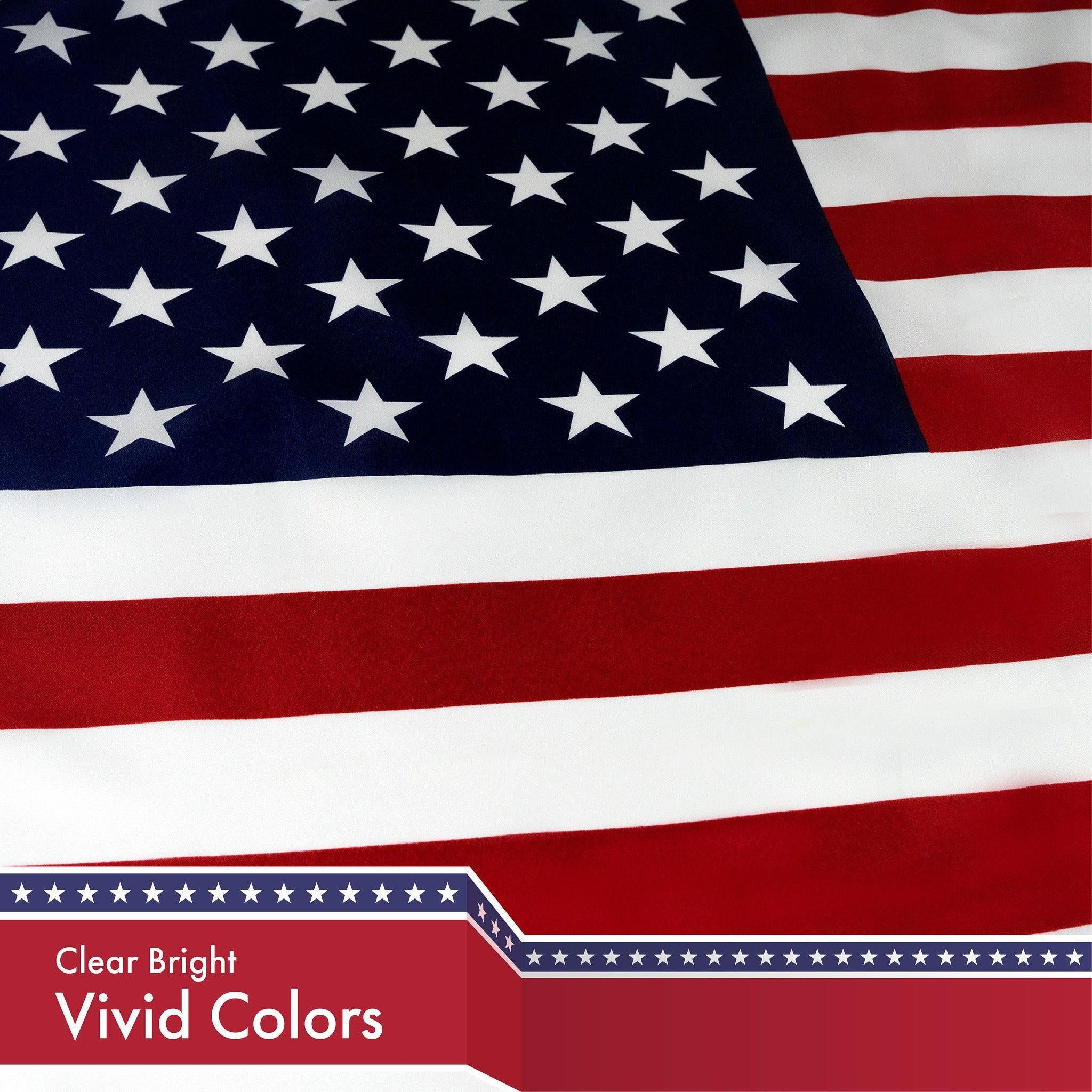 G128 Combo Pack: American USA Flag 3x5 Ft & Russia Russian Ensign Flag 3x5 Ft | Both LiteWeave Pro Series Printed 150D Polyester, Brass Grommets - GreatEagleInc