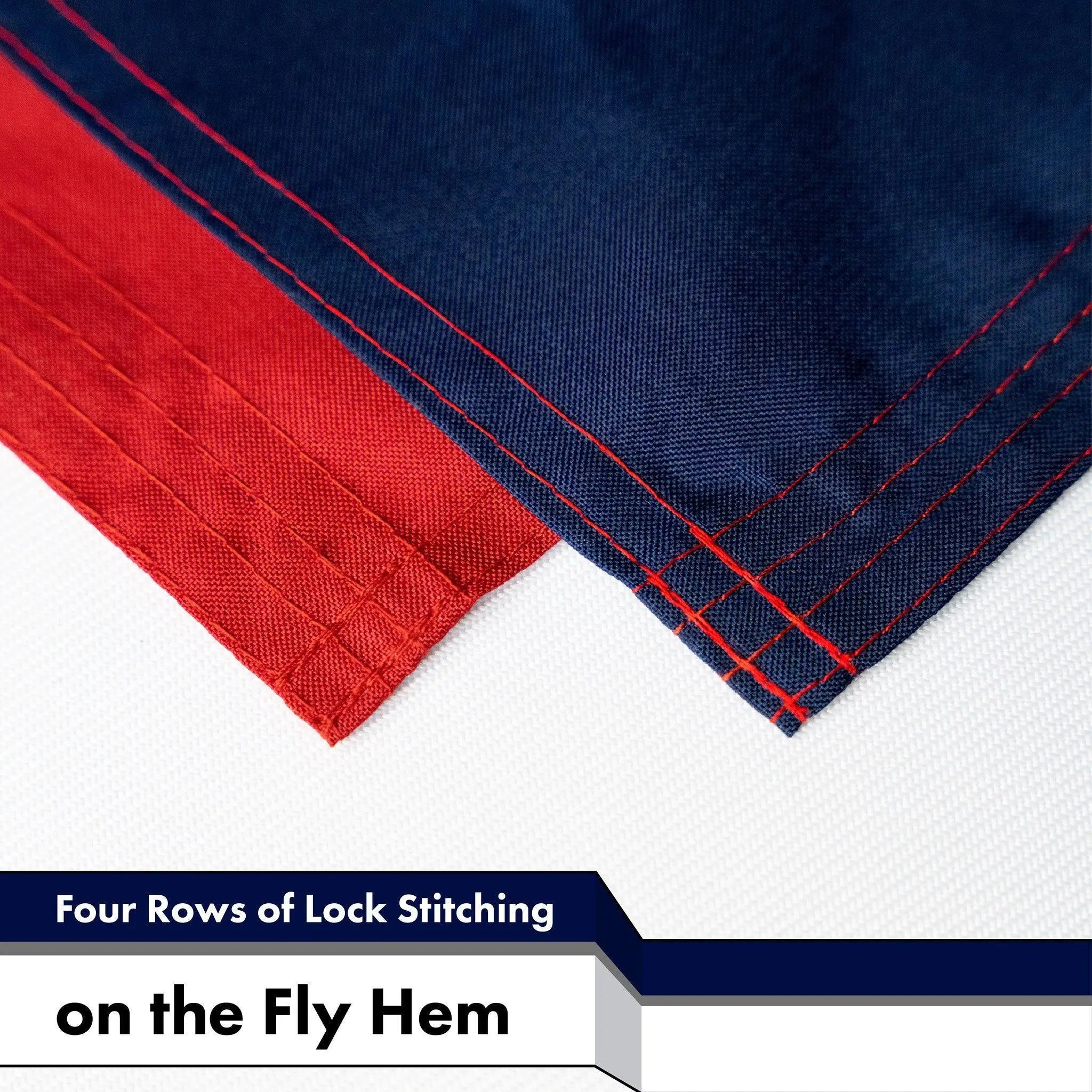 G128 Combo Pack: American USA Flag 3x5 Ft & Saturdays are for the Girls Flag 3x5 Ft | Both LiteWeave Pro Series Printed 150D Polyester, Brass Grommets G128