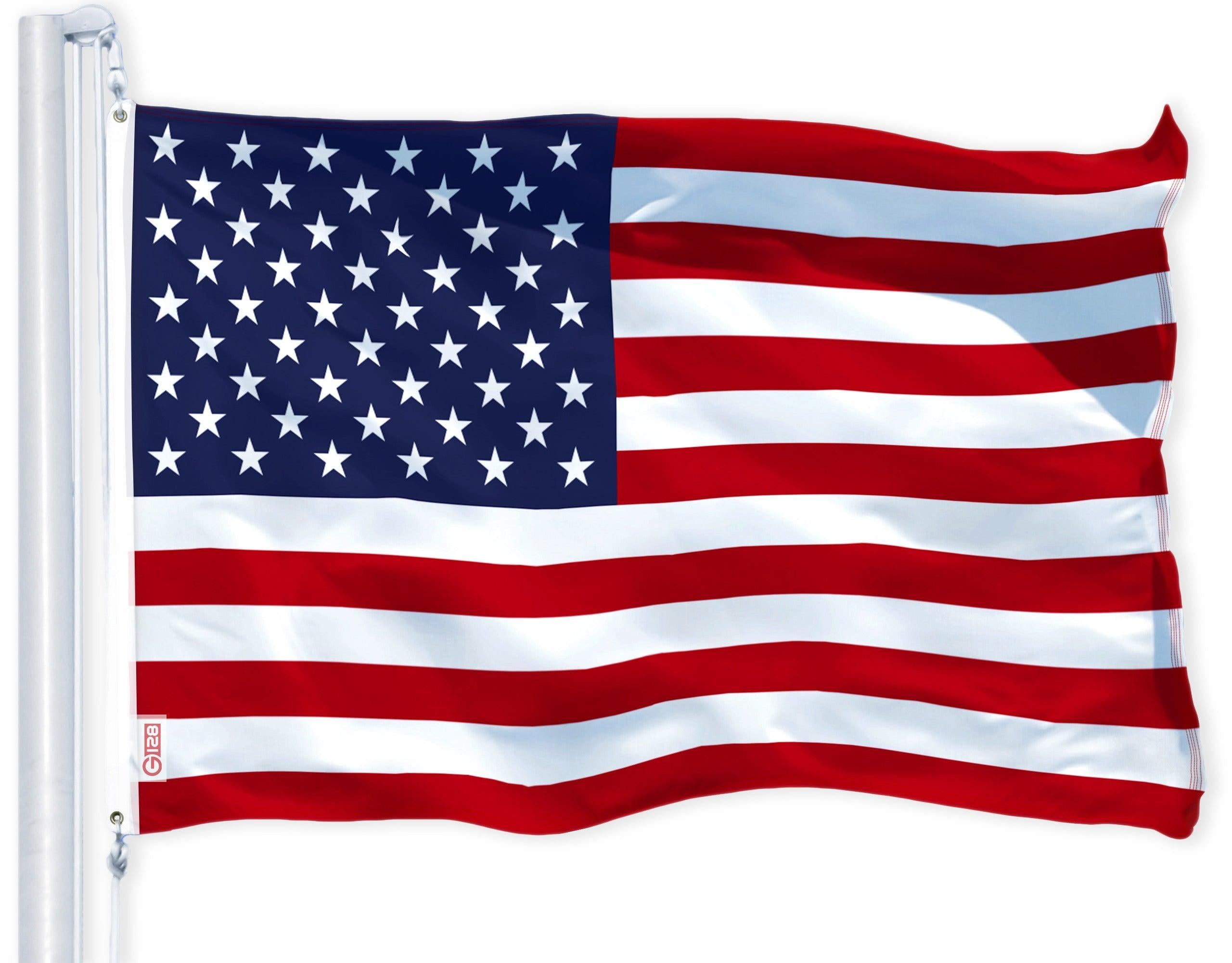 G128 Combo Pack: USA American Flag & Canada Canadian Flag 3x5 FT Printed 150D Polyester G128