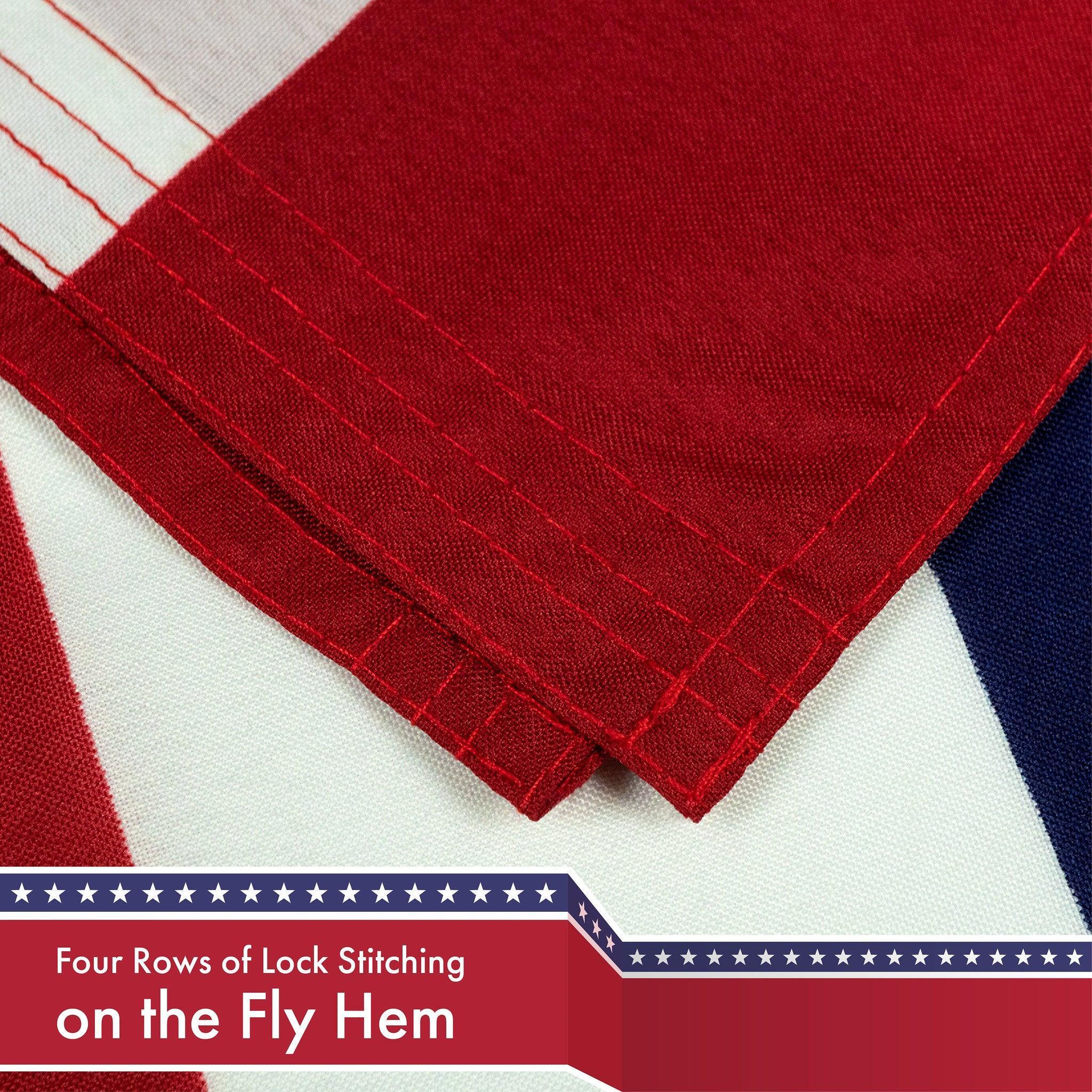 G128 Combo Pack: USA American Flag & Canada Canadian Flag 3x5 FT Printed 150D Polyester G128