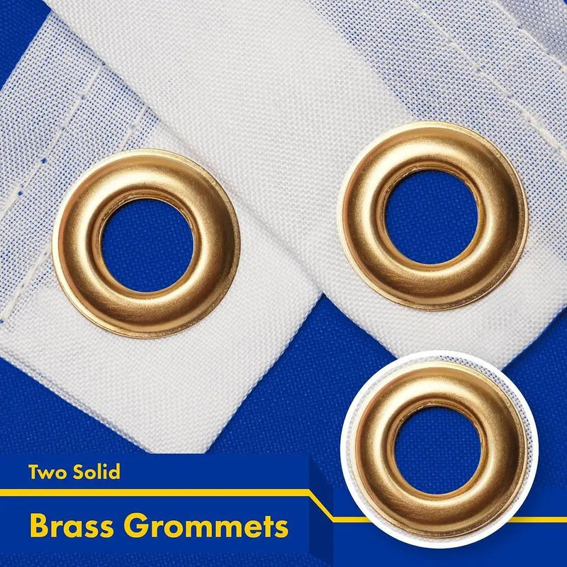 G128 European Union Europe EU Flag | 3x5 Ft | Printed 150D Polyester - Indoor/Outdoor, Vibrant Colors, Brass Grommets, Quality Polyester, Much Thicker More Durable Than 100D 75D Polyester G128