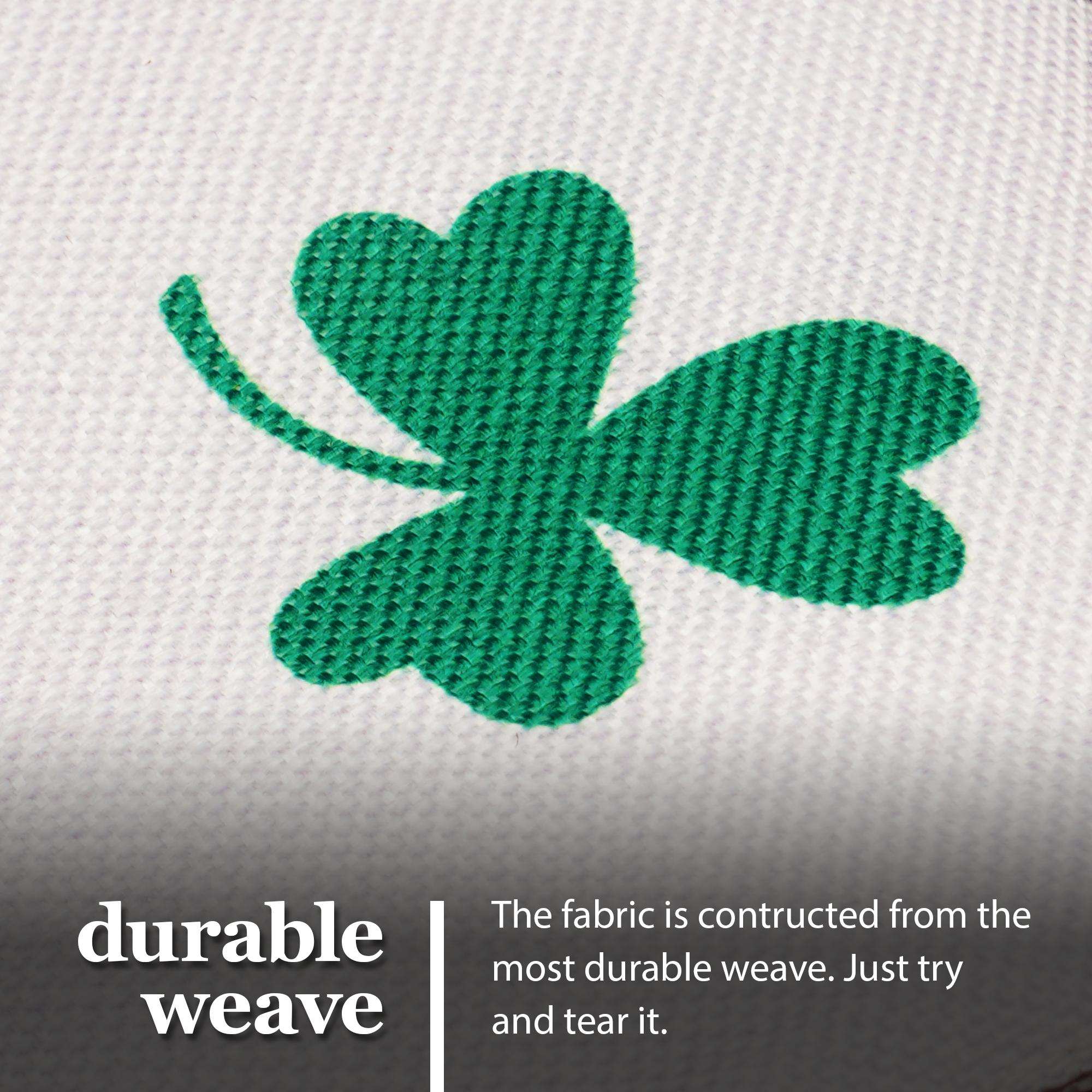 G128 Garden Flag Happy St. Patrick's Day Three Leprechaun Gnomes 12"x18" Burlap Fabric G128