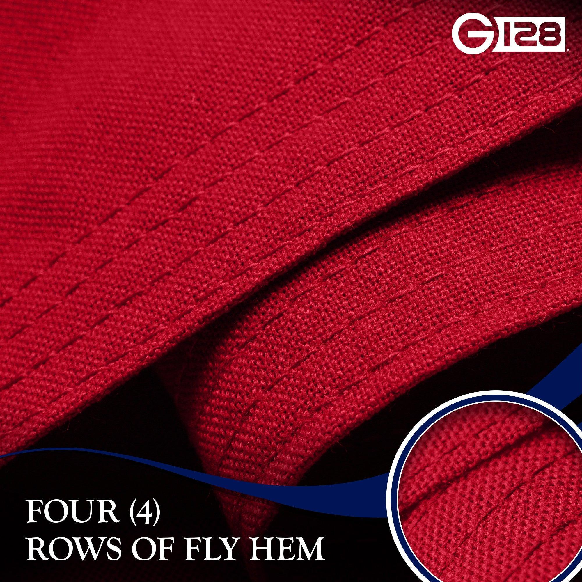 G128 North Carolina State Flag | 2.5x4 Ft | StormFlyer Series Embroidered 220GSM Spun Polyester | Embroidered Design, Indoor/Outdoor, Brass Grommets, Heavy Duty, All Weather G128