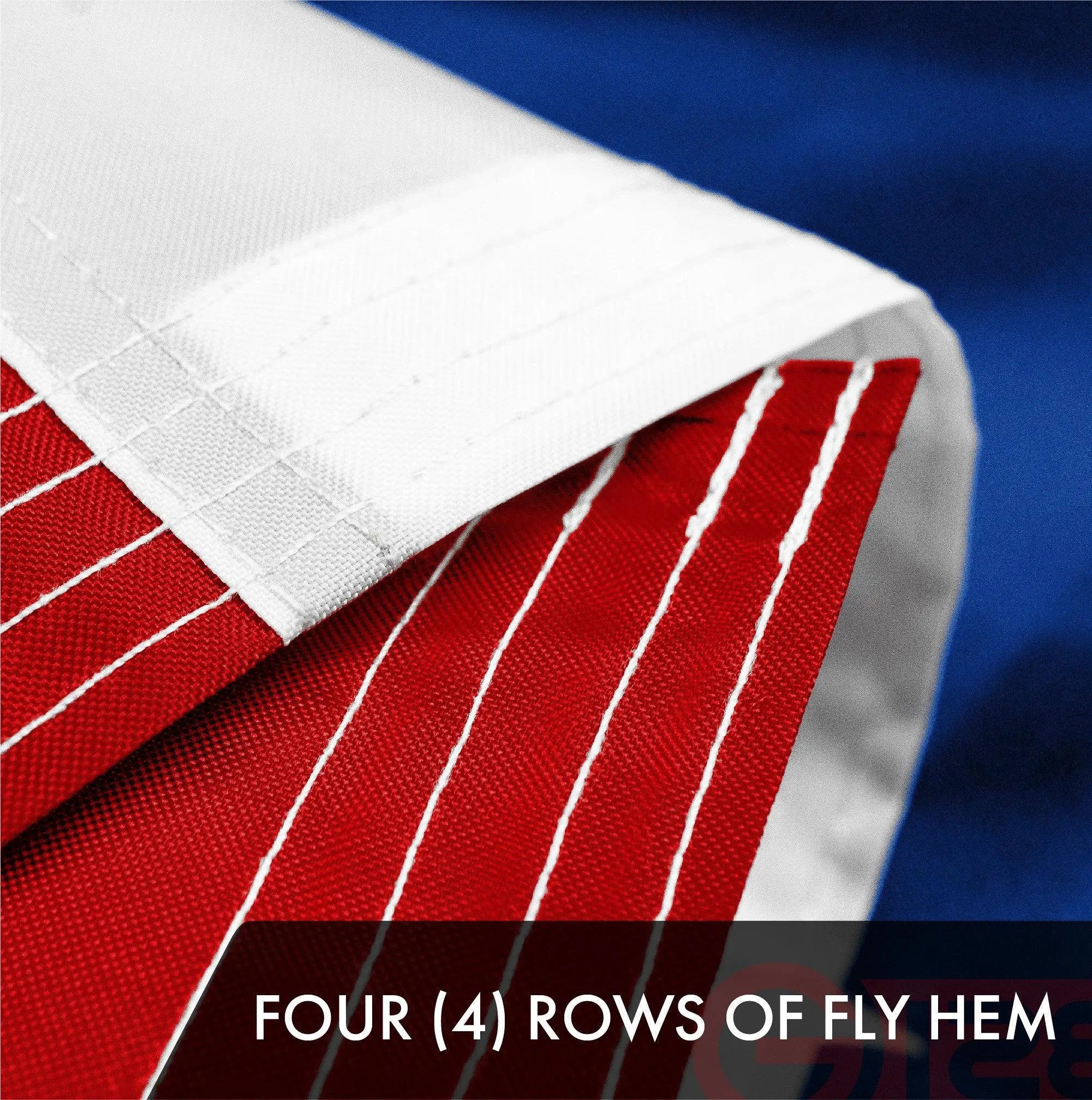 G128 Puerto Rico Puerto Rican Flag | 2x3 Ft | ToughWeave Series Embroidered 300D Polyester | Embroidered Design, Indoor/Outdoor, Brass Grommets G128