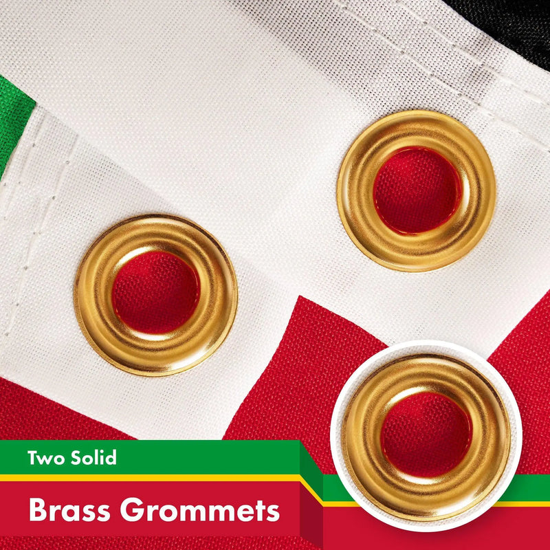 G128 Saint Kitts and Nevis Flag | 3x5 Ft | LiteWeave Pro Series Printed 150D Polyester | Country Flag, Indoor/Outdoor, Vibrant Colors, Brass Grommets, Thicker and More Durable Than 100D 75D Polyester G128