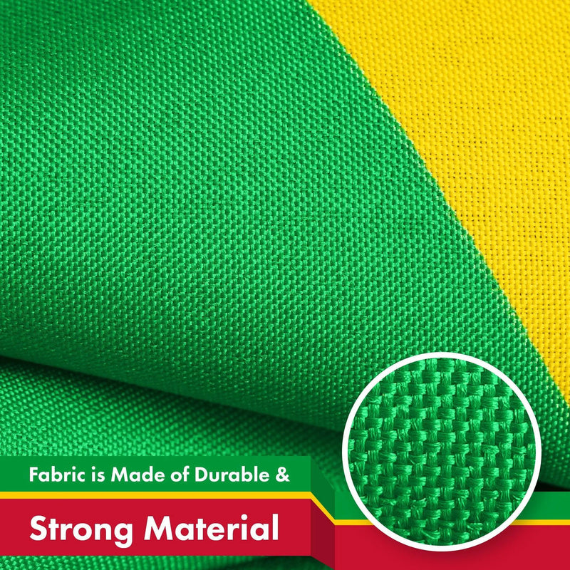 G128 Saint Kitts and Nevis Flag | 3x5 Ft | LiteWeave Pro Series Printed 150D Polyester | Country Flag, Indoor/Outdoor, Vibrant Colors, Brass Grommets, Thicker and More Durable Than 100D 75D Polyester G128