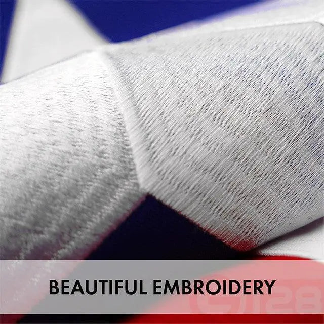G128 Texas State Flag 2x3 FT 2-Pack Embroidered Stars Sewn Stripes Heavy Duty 220GSM Tough Spun Polyester Quality with Brass Grommets G128