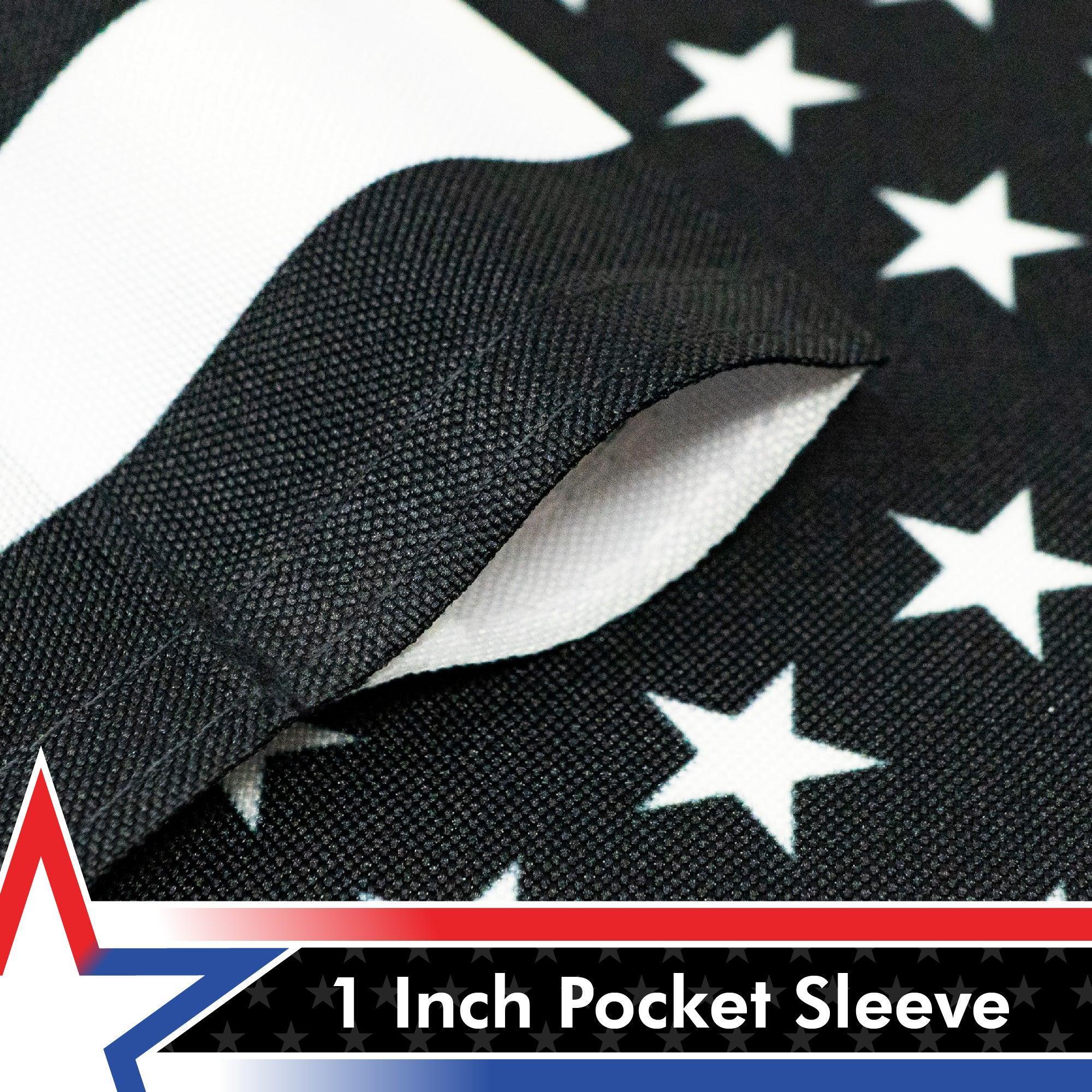 G128 Thin Blue Line Police & Thin Red Line Firefighter American Flag Garden Flag | 12x18 Inch | Printed 150D Polyester - Honoring Law Enforcement Officers First Responder Outdoor Flag G128