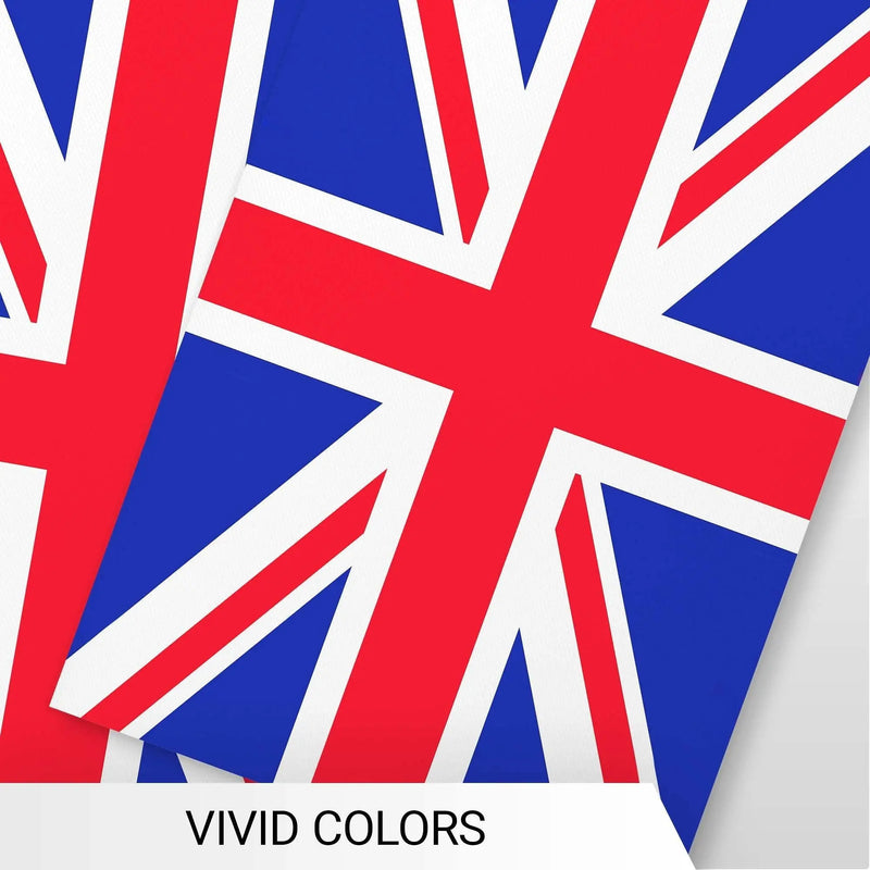 G128 United Kingdom UK Bunting Banner | Flag 8.2 x 5.5 Inch, Full String 33 Feet | Printed 150D Polyester, Decorations For Bar, School, Festival Events Celebration G128