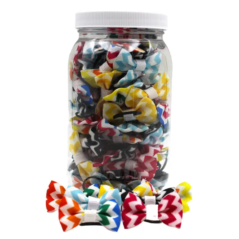 GD105 | 50-100 Leopard Groomers dinky Dog / Cat bows jar|Pets Ribbons Pets Ribbons