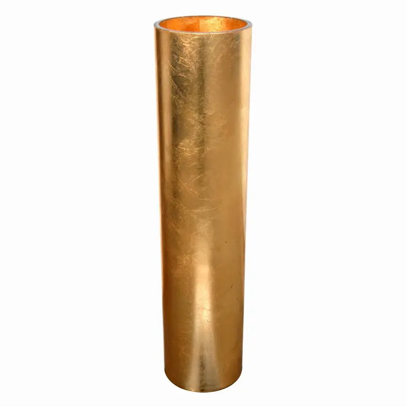 GILT Gilded Glass 26" Floor Vase Red Pomegranate Collection