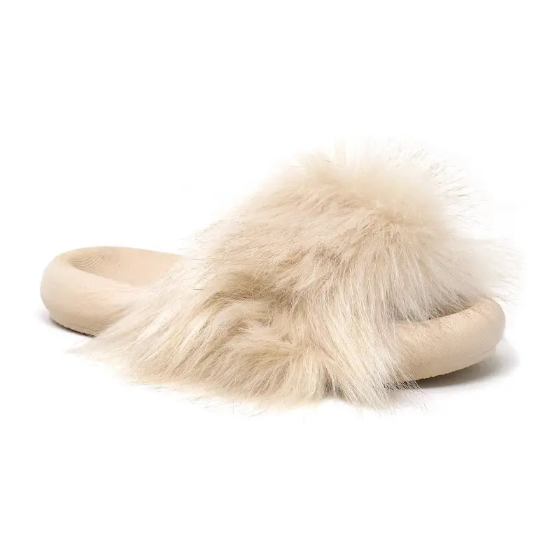 GRETTA Women's Furry Indoor Slipper pillow  Slide Yoki Fashion