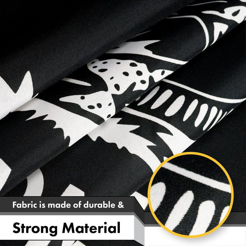 Gadsden Black and White Flag 3x5 Ft 2-Pack Printed 150D Polyester By G128 - GreatEagleInc