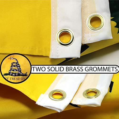 Gadsden (Dont Tread On Me) Flag 150D Printed Polyester 3x5 Ft - Double Sided 3ply G128