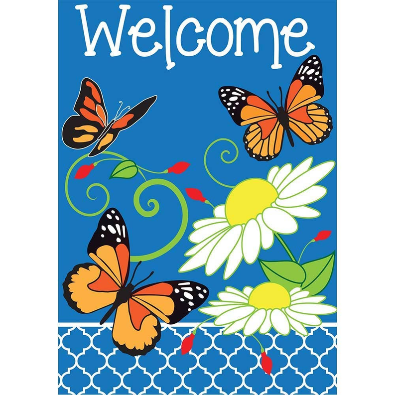 Garden Butterfly Trio Flag Dicksons Inc