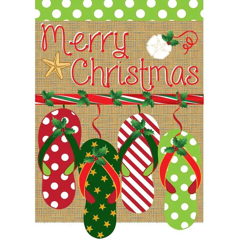 Garden Christmas Flips Flag Dicksons Inc