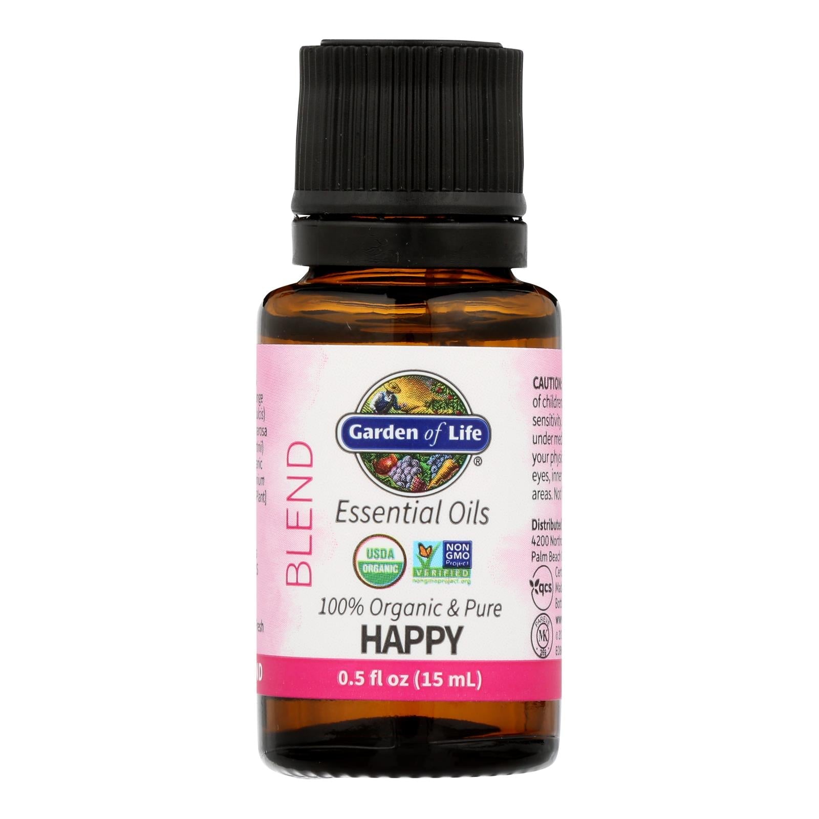 Garden Of Life - Ess Oil Organic Happy Blend - 1 Each-.5 Fz Garden Of Life