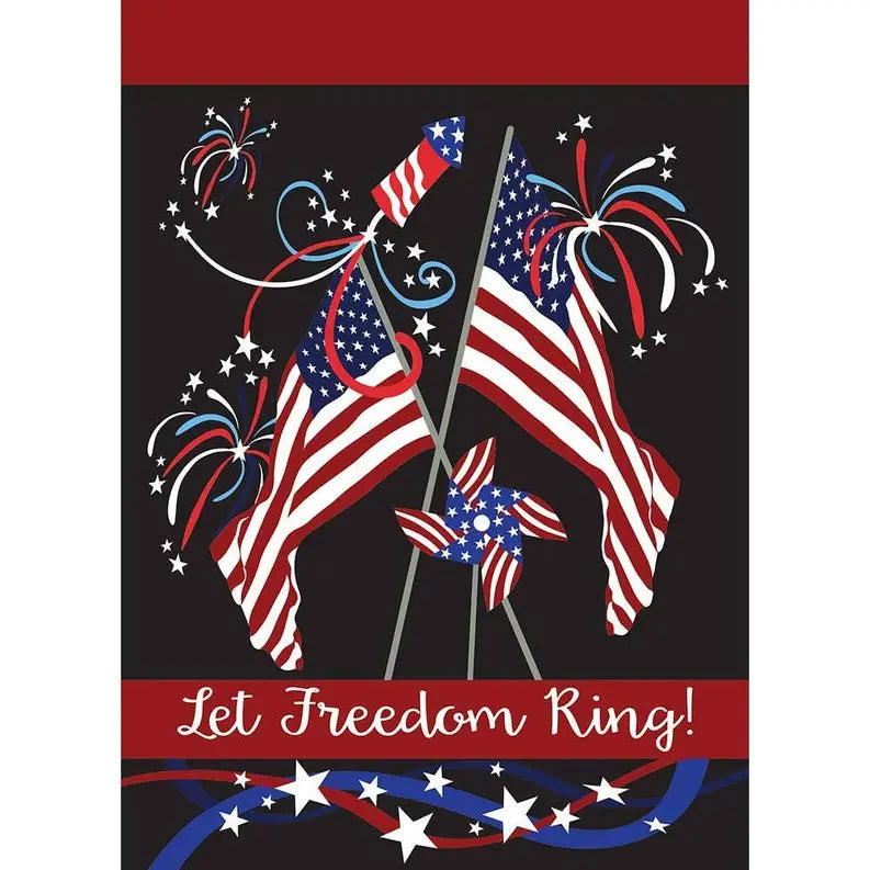 Garden Patriotic-Let Freedom Flag Dicksons Inc