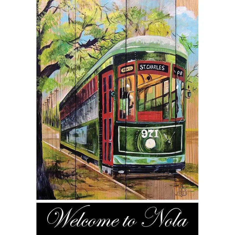 Garden Welcome To Nola Flag Dicksons Inc