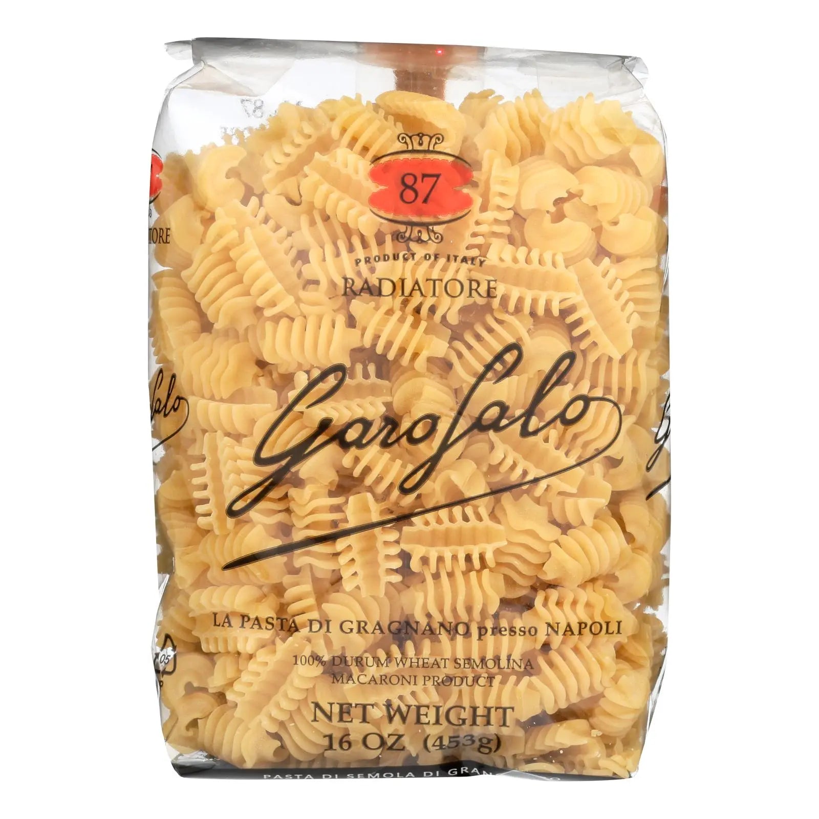 Garofalo Radiatore Pasta  - Case Of 12 - 16 Oz - GreatEagleInc
