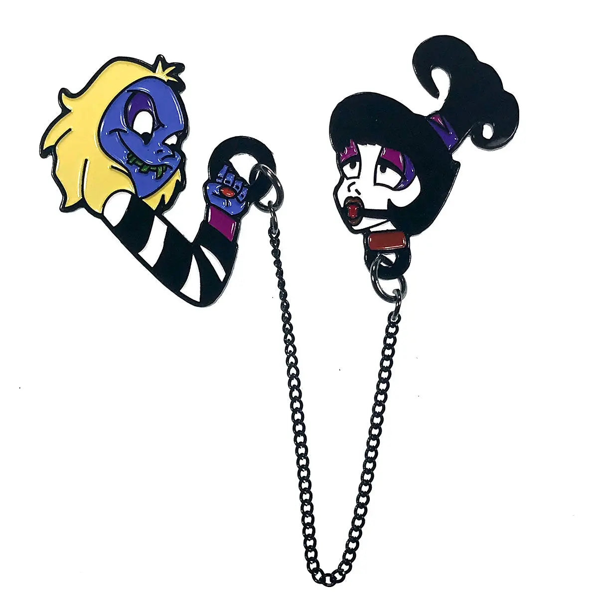Geeky & Kinky Beetlejuice & Lydia Enamel Pin Geeky & Kinky