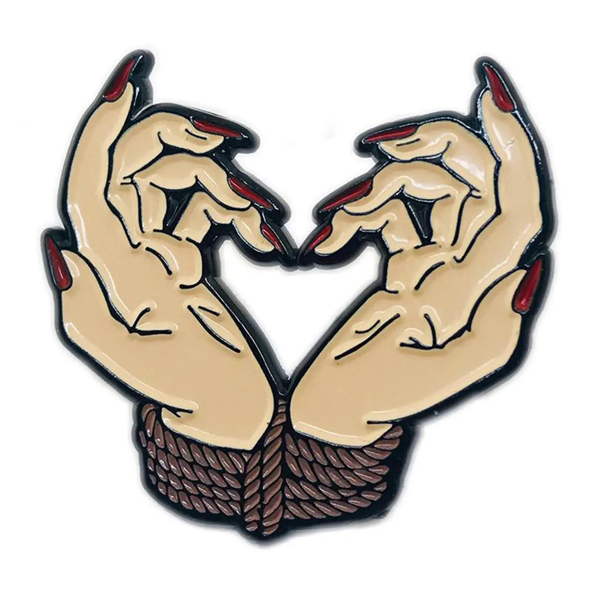 Geeky & Kinky Bound By Love Hands Pin Geeky & Kinky