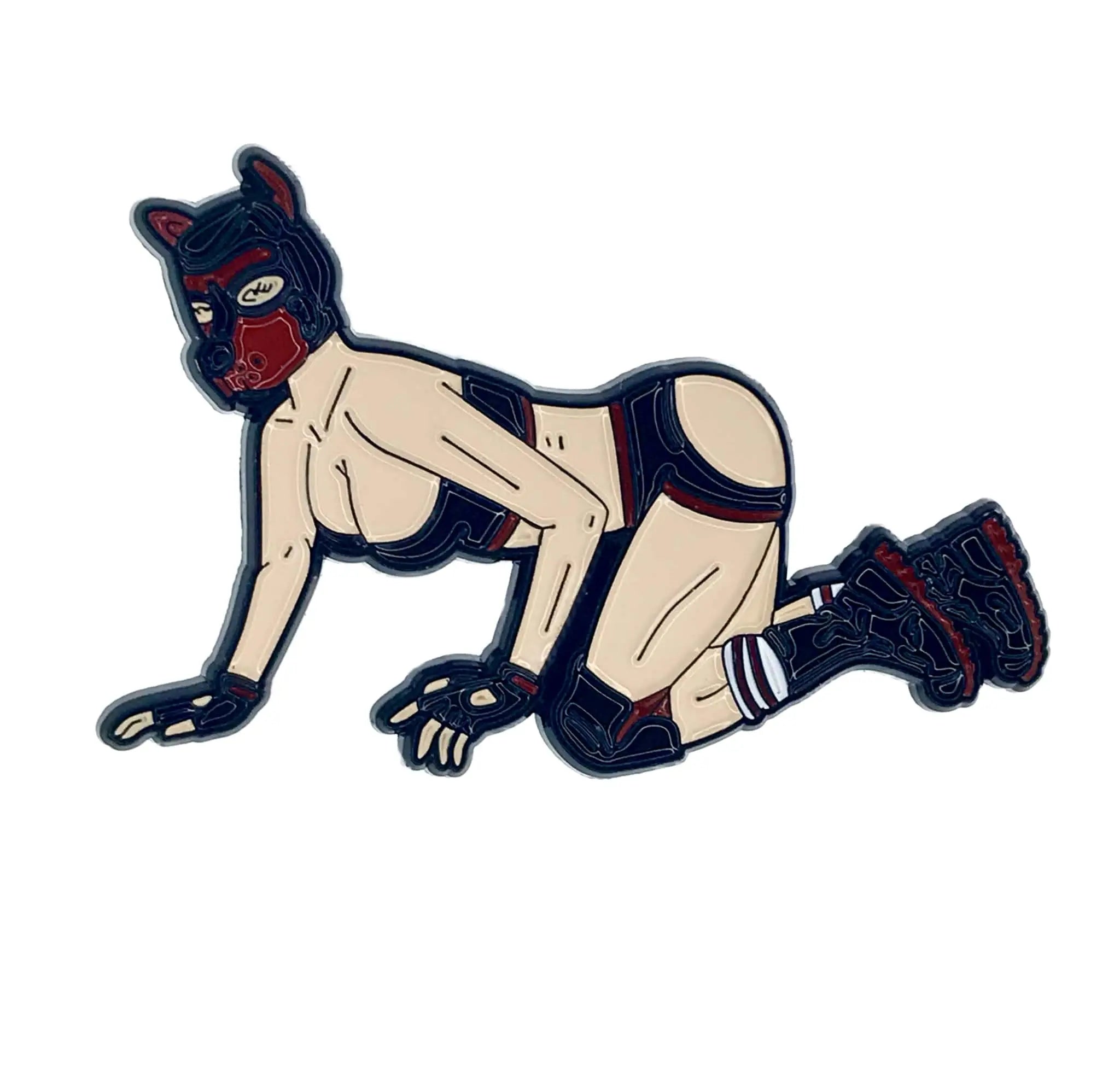Geeky & Kinky Pup Girl Pin Geeky & Kinky