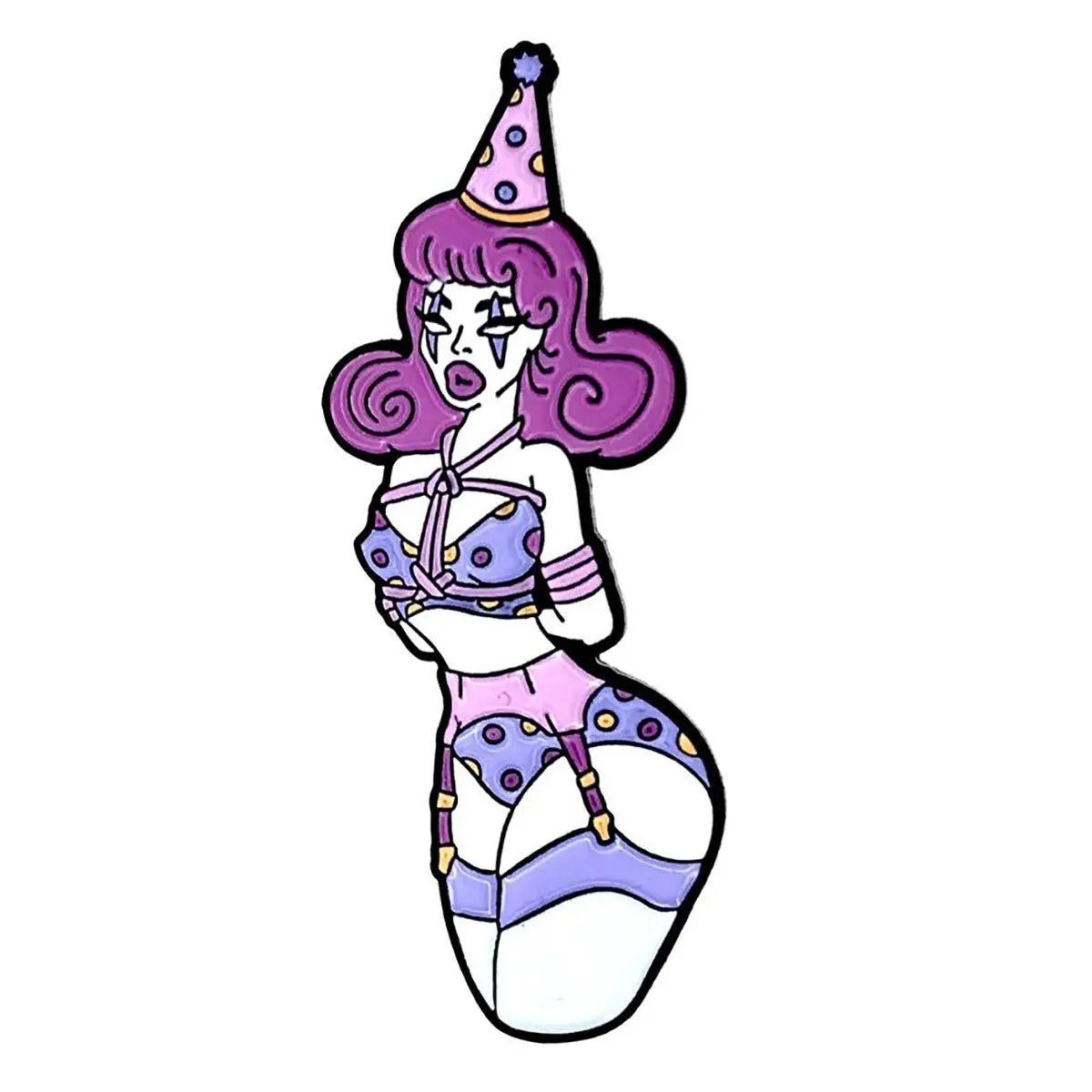 Geeky & Kinky Rope Clown Pin Geeky & Kinky