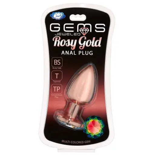 Gems Rosy Gold Anal Plug Cloud 9 Novelties