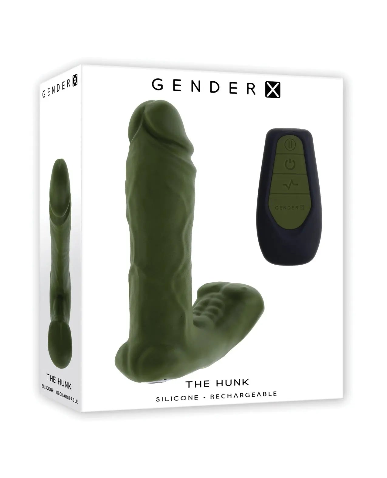 Gender X The Hunk Dual Anal Vibrator w/Remote Control - Green Evolved Novelties INC