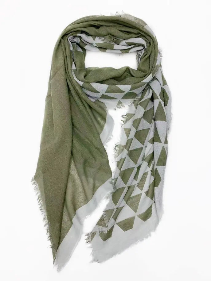 Geometric Fringe Scarf JC Sunny Fashion