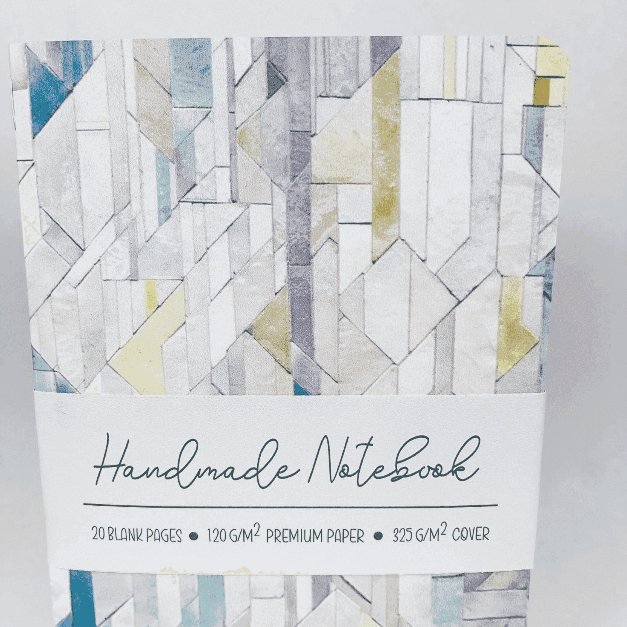 Geometric Tiles - Style 1 - Premium Paper A5-ish size Notebook Art by Erica H