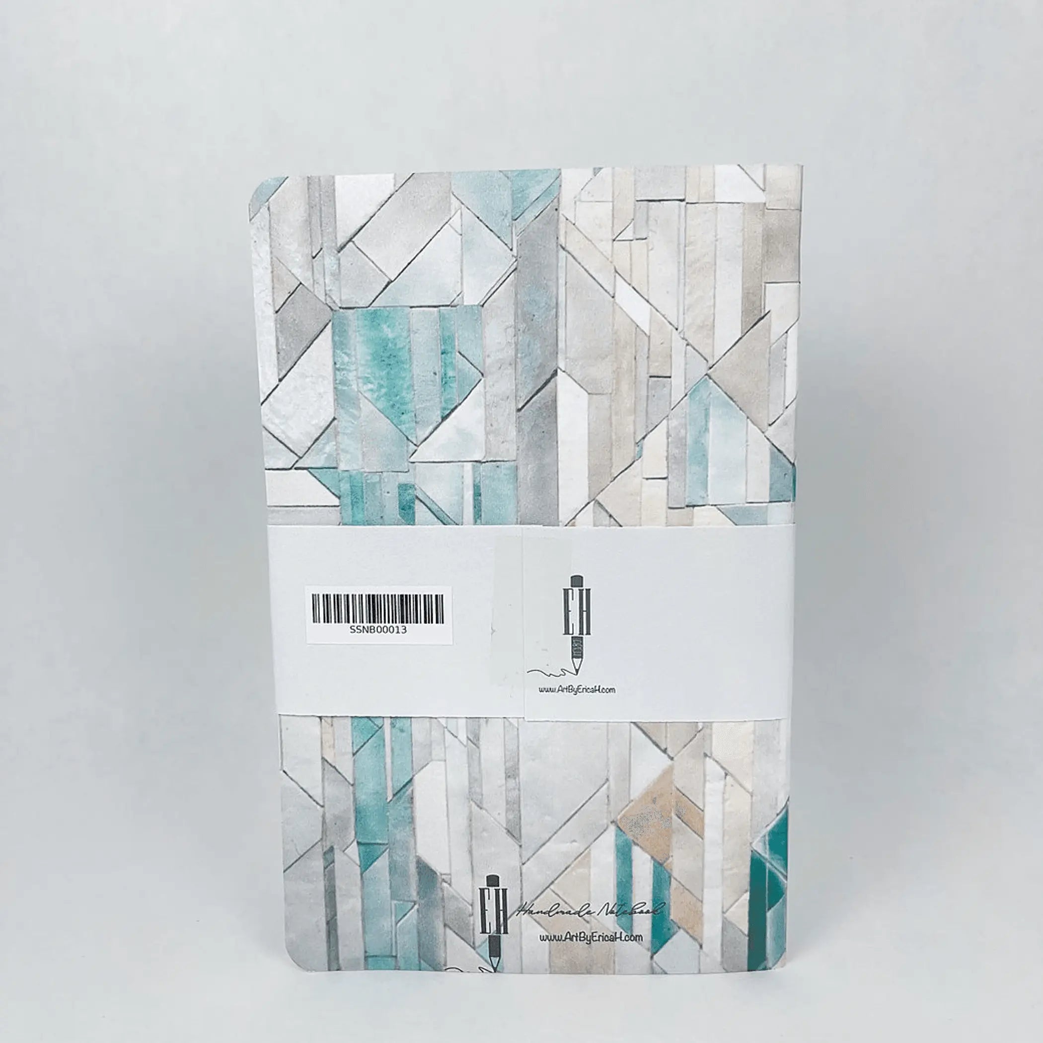 Geometric Tiles - Style 1 - Premium Paper A5-ish size Notebook Art by Erica H
