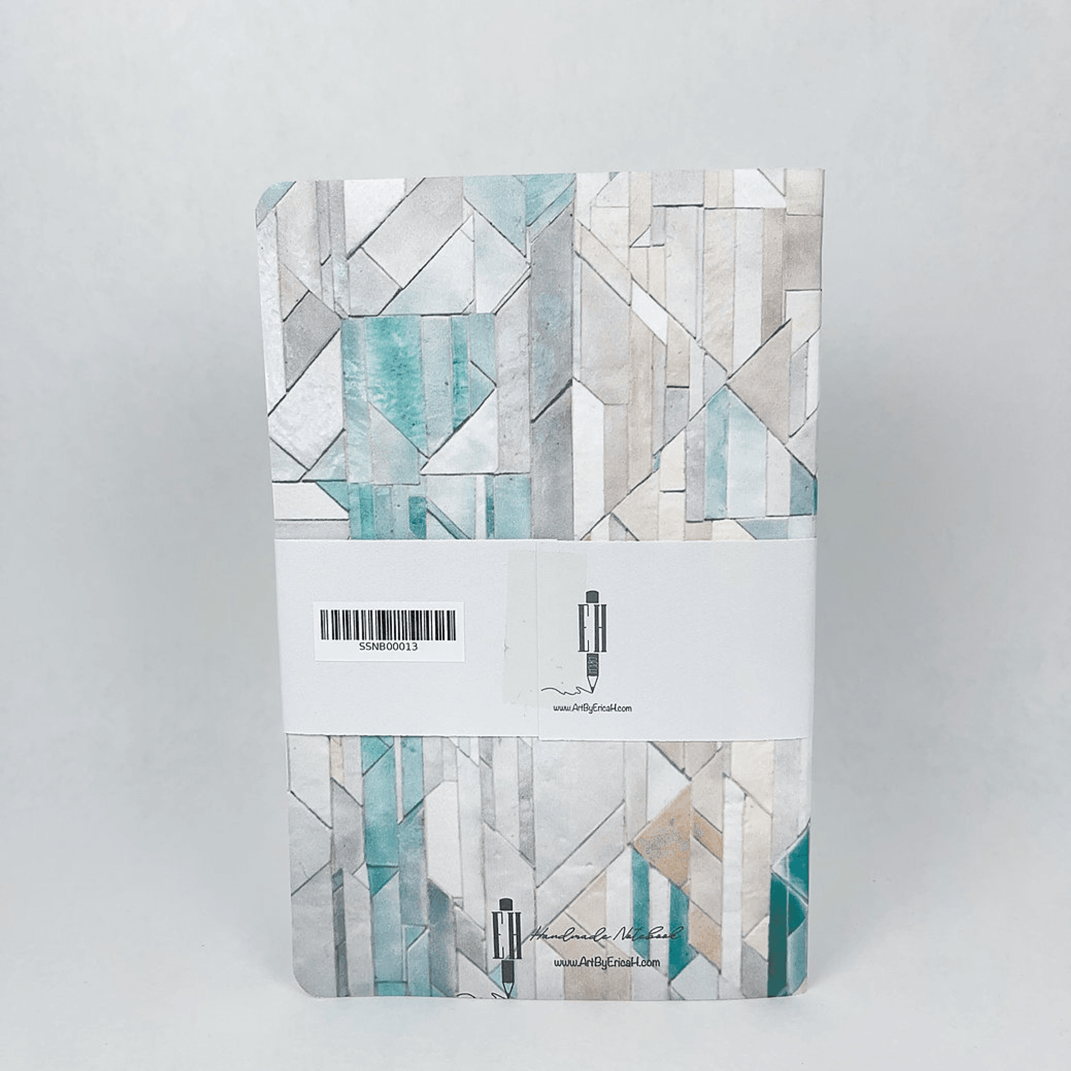 Geometric Tiles - Style 1 - Premium Paper A5-ish size Notebook Art by Erica H