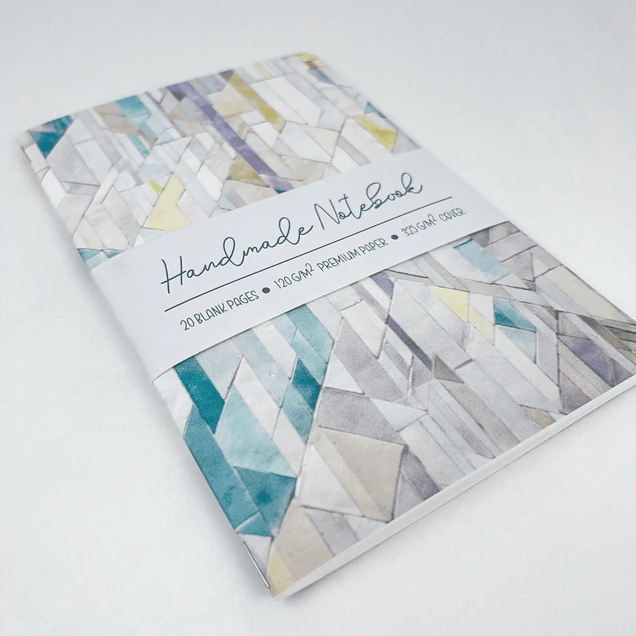 Geometric Tiles - Style 1 - Premium Paper A5-ish size Notebook Art by Erica H