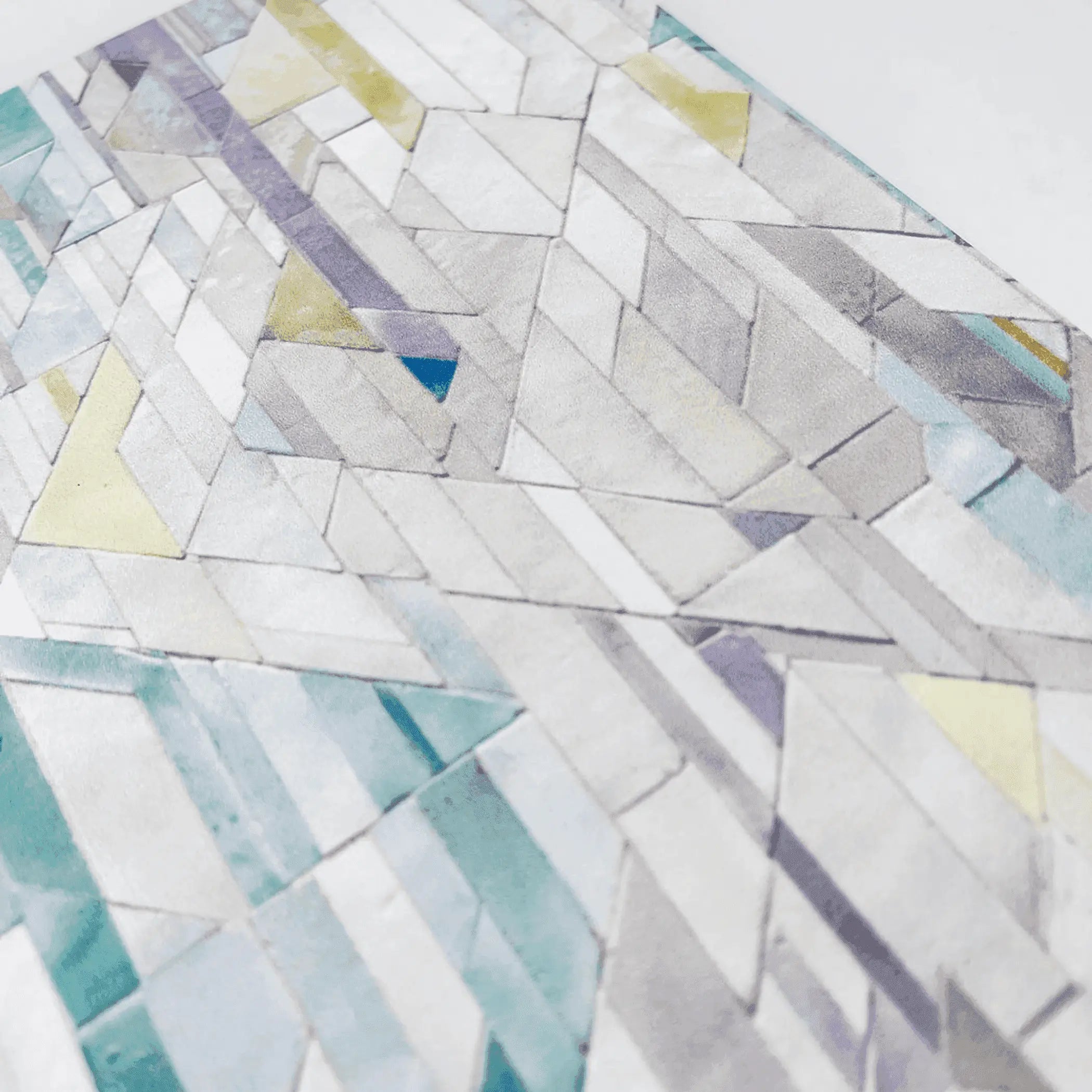Geometric Tiles - Style 1 - Premium Paper A5-ish size Notebook Art by Erica H