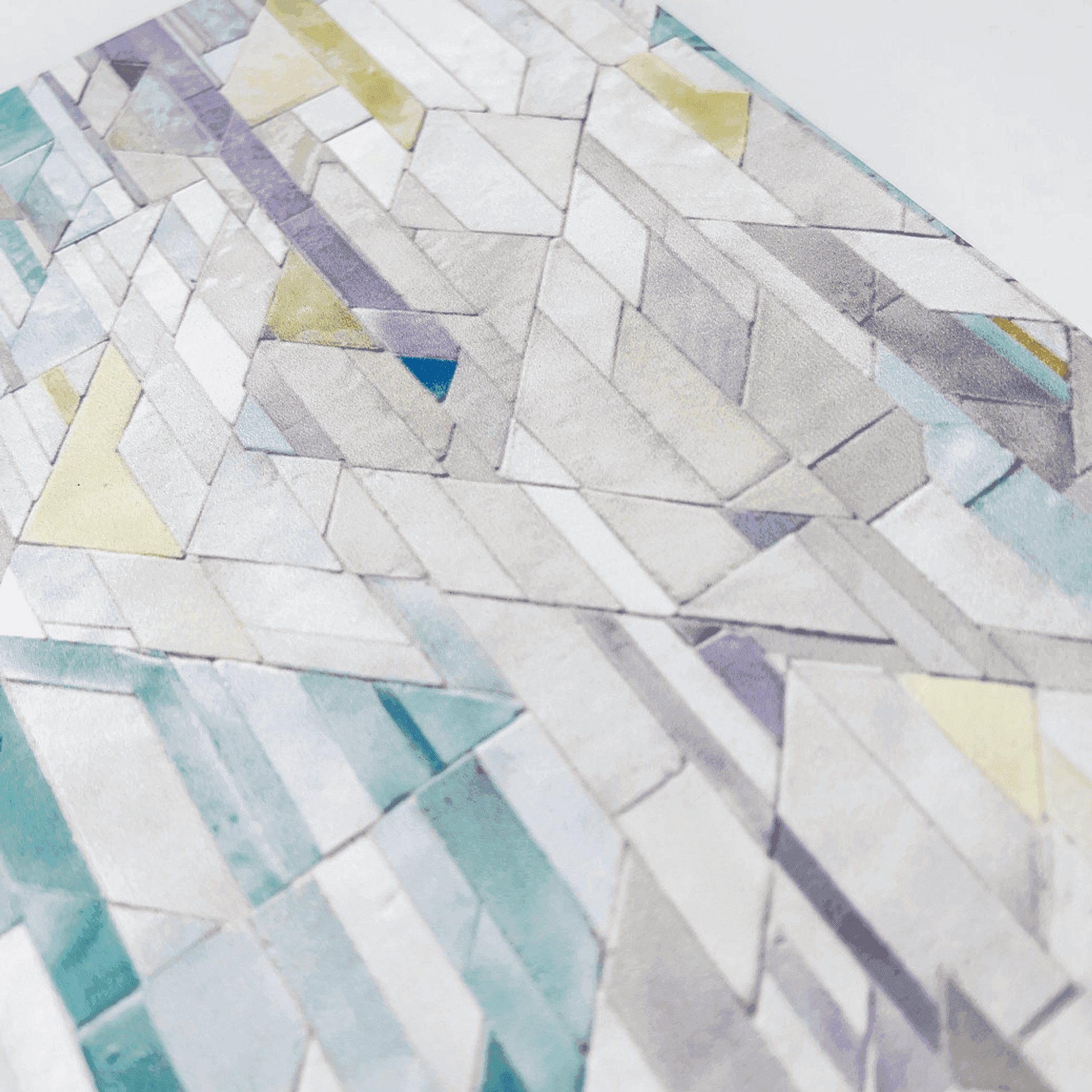 Geometric Tiles - Style 1 - Premium Paper A5-ish size Notebook Art by Erica H