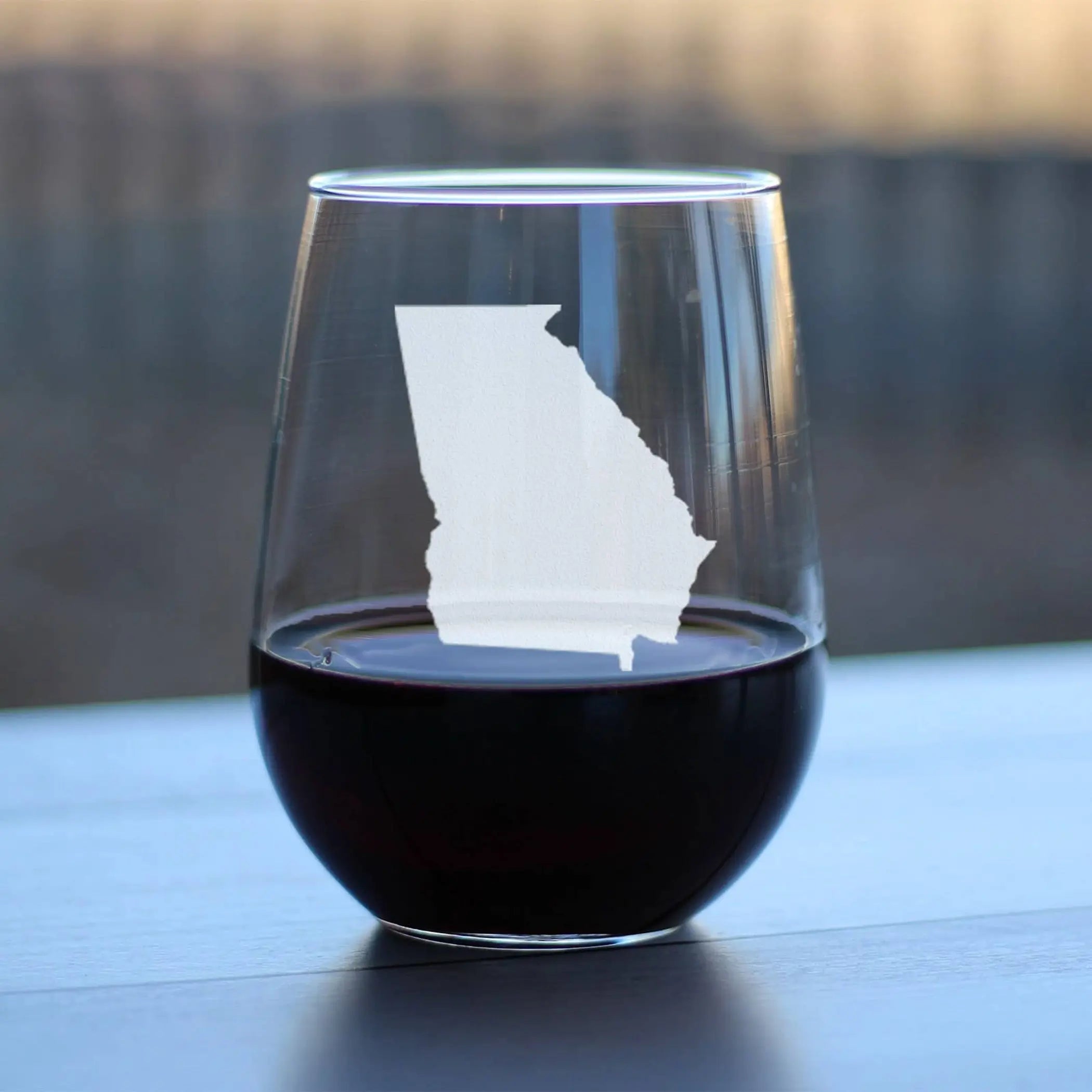 Georgia Outline Stemless Wine Glass - Georgians Gifts Bevvee