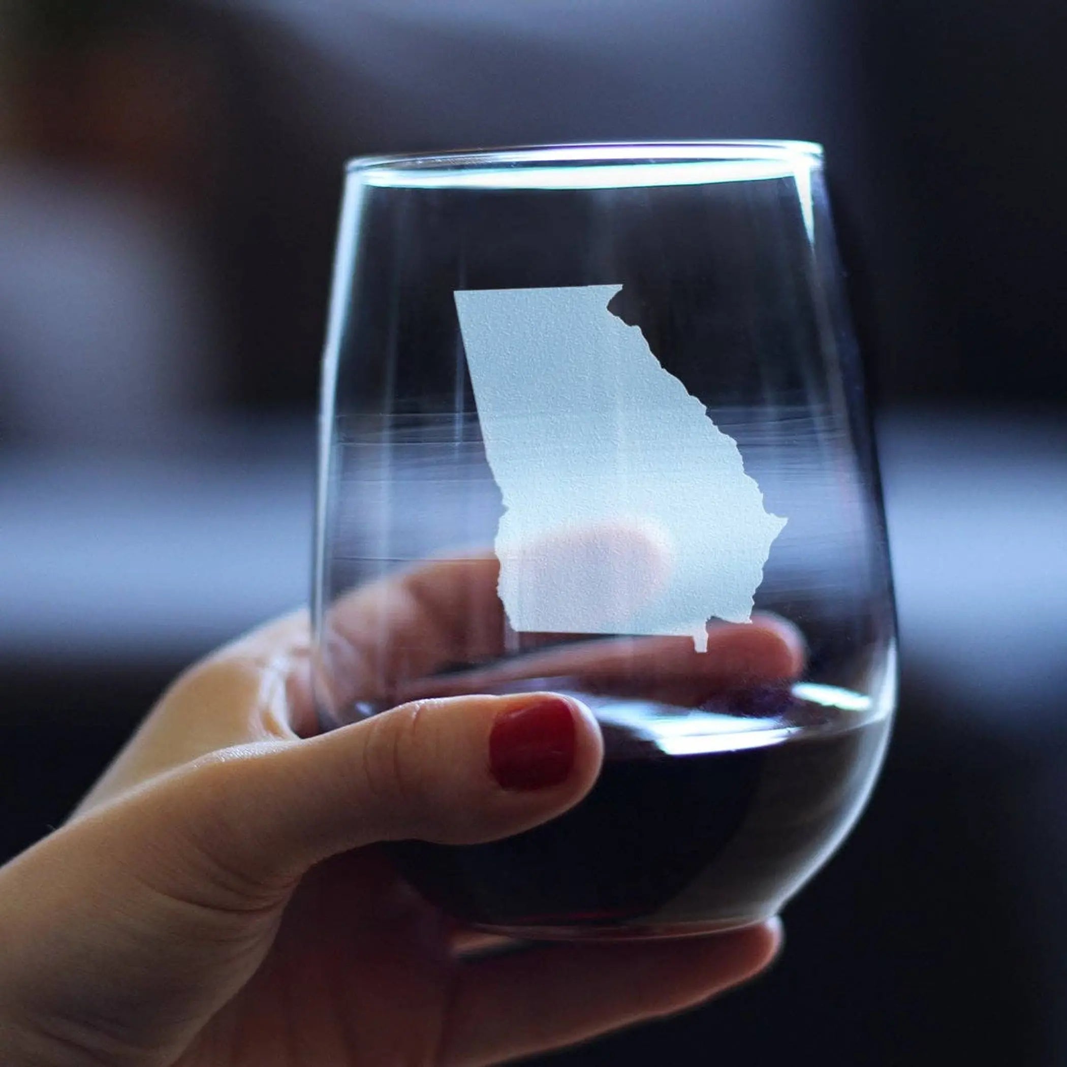 Georgia Outline Stemless Wine Glass - Georgians Gifts Bevvee