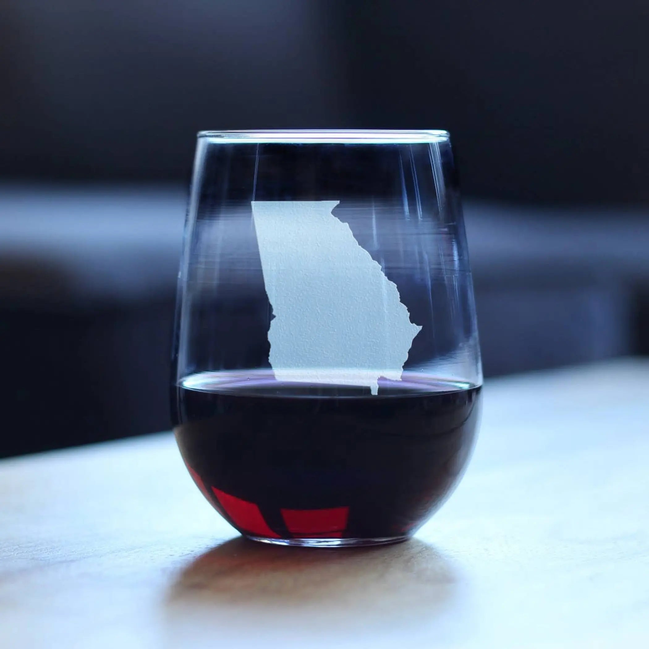 Georgia Outline Stemless Wine Glass - Georgians Gifts Bevvee