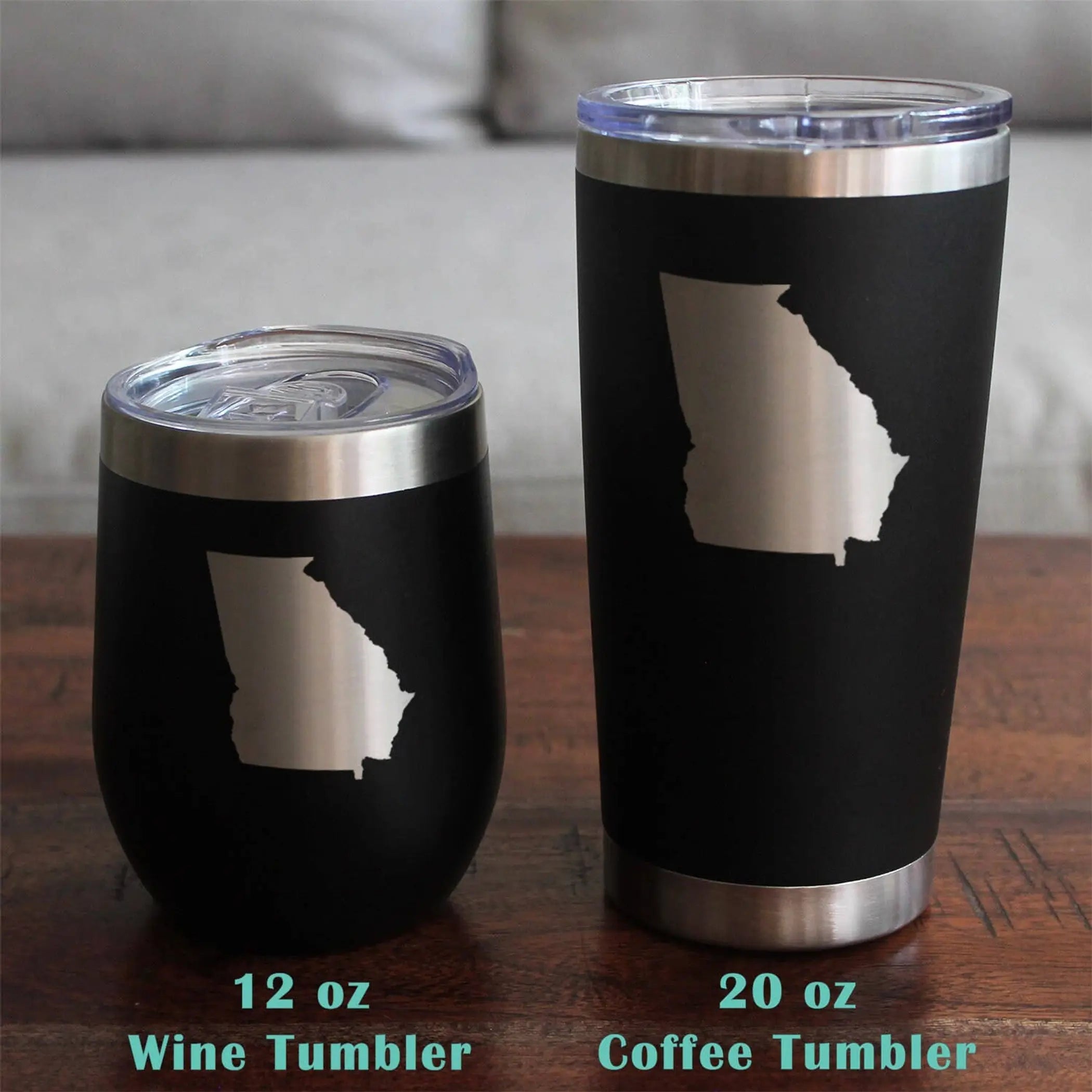 Georgia Outline Stemless Wine Glass - Georgians Gifts Bevvee