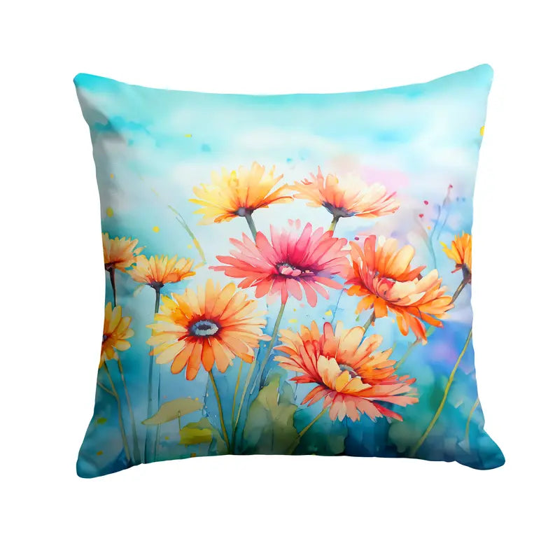 Gerbera Daisies in Watercolor Pair of Pot Holders Caroline's Treasures