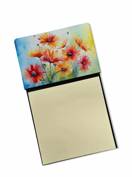 Gerbera Daisies in Watercolor Pair of Pot Holders Caroline's Treasures