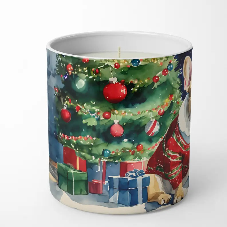 German Shepherd Cozy Christmas Decorative Soy Candle Caroline's Treasures