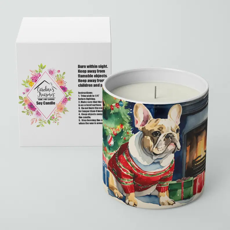 German Shepherd Cozy Christmas Decorative Soy Candle Caroline's Treasures