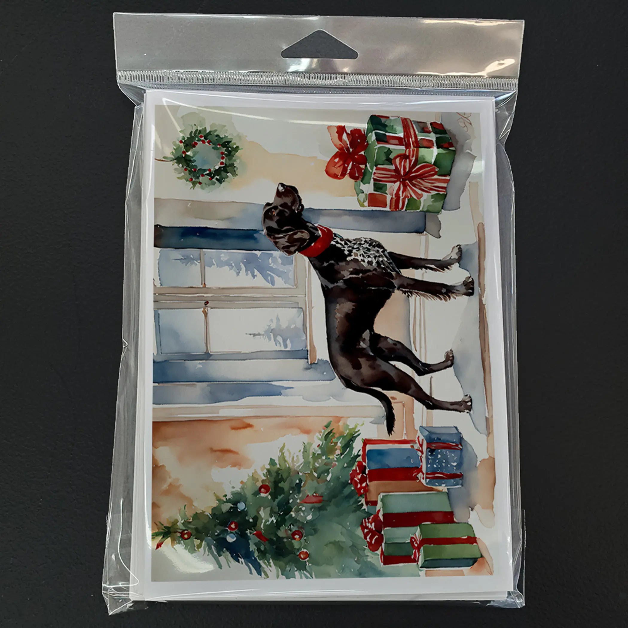 German Shorthaired Pointer Cozy Christmas Greeting Cards Pack of 8 Caroline's Treasures