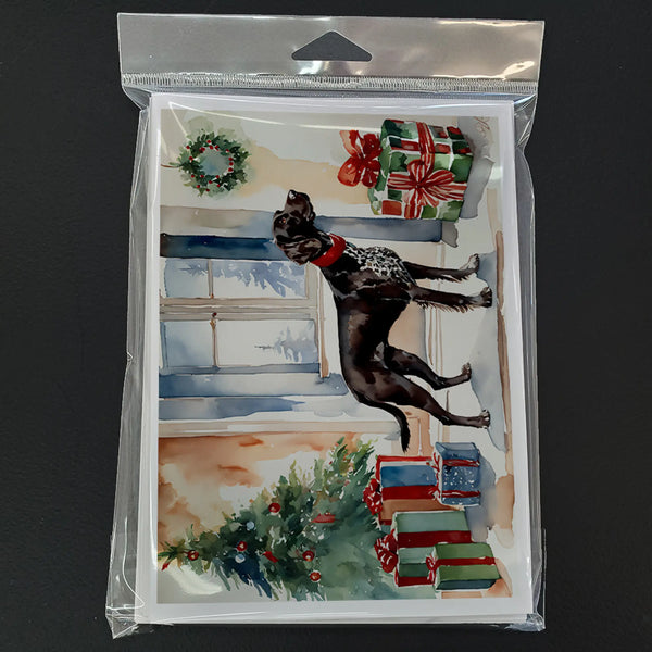 German Shorthaired Pointer Cozy Christmas Greeting Cards Pack of 8 Caroline's Treasures