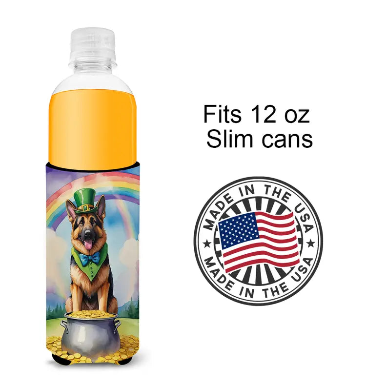 German Shorthaired Pointer St Patrick's Day Hugger for Ultra Slim Cans Caroline's Treasures